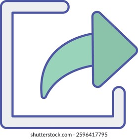 Share arrow   illustration with isolated background 