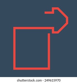 Share Arrow. Share in Social Networks. Share With the World.Vector illustration