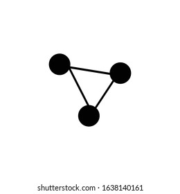 share atom dna icon vector
