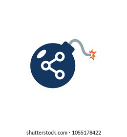 Share Bomb logo Icon Design
