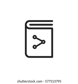 Share book vector icon