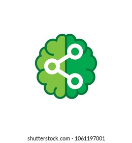Share Brain Logo Icon Design