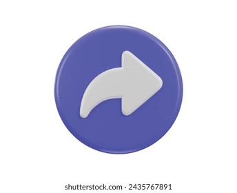 share button icon 3d rendering vector illustration