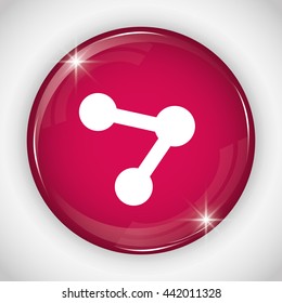 share button icon. Social media design. vector graphic 