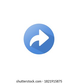 Share Button Icon in Trendy Flat Style Isolated on White Background