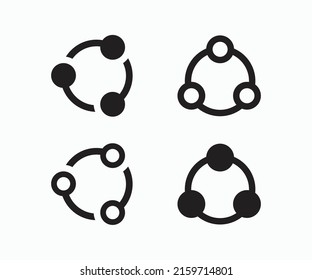 Share Button Icon Vector Template. Share Icon Symbol Design Vector Template.