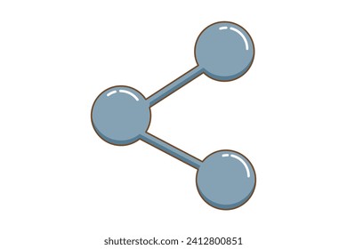 Share Button Interface Sticker Design