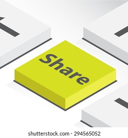 Share Button Isometric