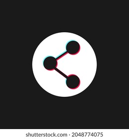 Share button, social media modern design button