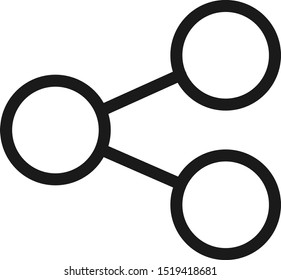 Share button vector icon, share icon