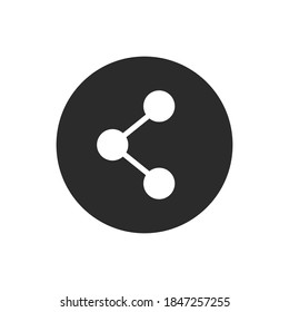 Share button vector icon. Simple icon