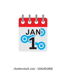 Share Calendar Logo Icon Design