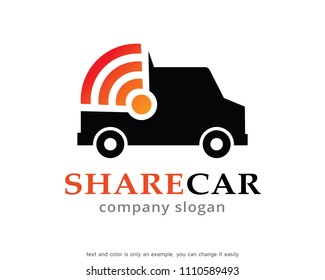 Share Car Logo Symbol Template Design Vector, Emblem, Design Concept, Creative Symbol, Icon