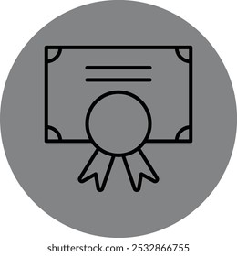 Diseño de icono de certificado de Compartir para Uso comercial personal