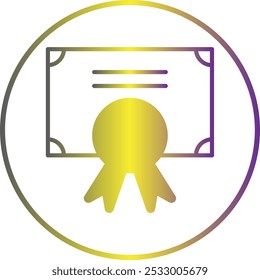 Diseño de icono de certificado de Compartir para Uso comercial personal