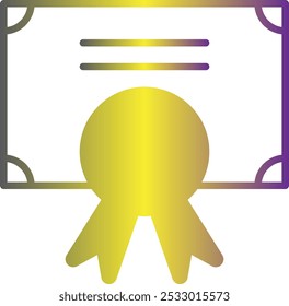 Share Certificate icon design for personal commercial use