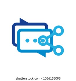 Share Chat Logo Icon Design