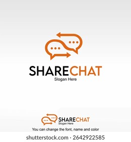 Share Chat Logo Template Design Vector