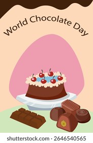 Share chocolates on world chocolate day.