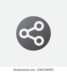 Share Circle Icon Illustration Symbol Vector