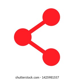 Share click button internet icon isolated. Vector illustration banner .