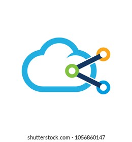 Share Cloud Logo Icon Design