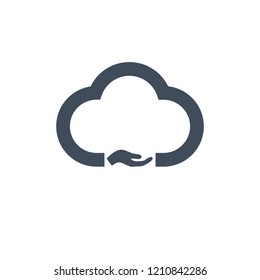 Share cloud space, network icon suitable for info graphics, websites and print media. vector illustration.