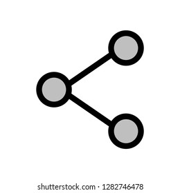 share connection two color favorite icon vector