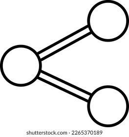 Share connector Symbol minimal icon illustration