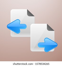 share data or document Illustration design, Share data symbol, Vector design.