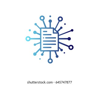 Share Document Icon Logo Design Element