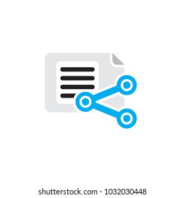 Share Document Logo Icon Design