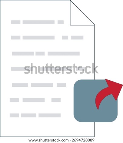 Share document other person icon physical document share