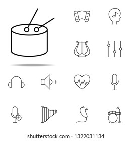 share drum icon. Music icons universal set for web and mobile