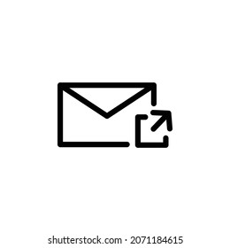 Compartir diseño de símbolos vectoriales de iconos de correo electrónico