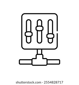 Share Equalizer vector icon stock illustration