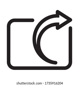 Symbol mit Pfeilzeilenart für Anwendungen und Websites freigeben/exportieren