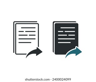 Share file documents. Illustration vector