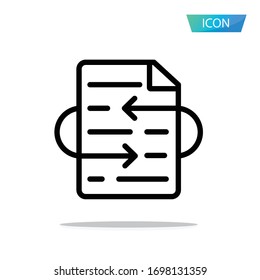 Share File icon isolated on white background.