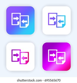 Share files bright purple and blue gradient app icon