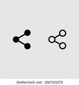 conjunto de iconos de relleno y contorno de recursos compartidos ilustración vectorial aislada