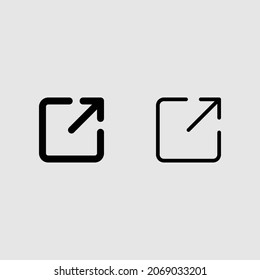 share fill and outline icon set isolated vector illustration