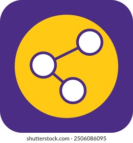 Share Filled Curve Vector Icon Design