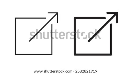 Share filled and outlined icons vectors on white background