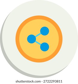 Compartir Flat Circle Style Icon