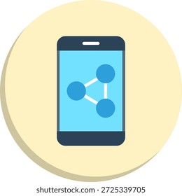 Compartir Flat Circle Style Icon