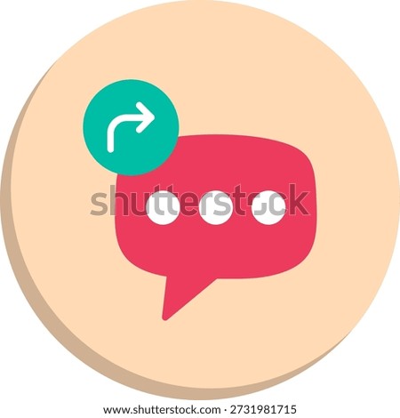 Share Flat Circle Style Icon