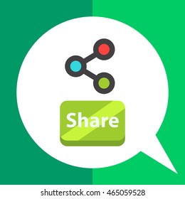 Share flat icon