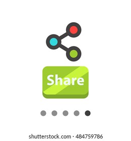 Share flat icon