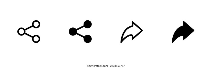 share flat icon collection send to publish global connection symbol link vector simple flat design